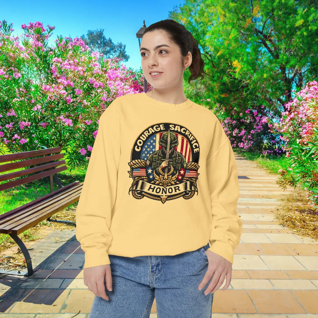Unisex Garment-Dyed Sweatshirt - Bold Comfort Style - DipaliZ