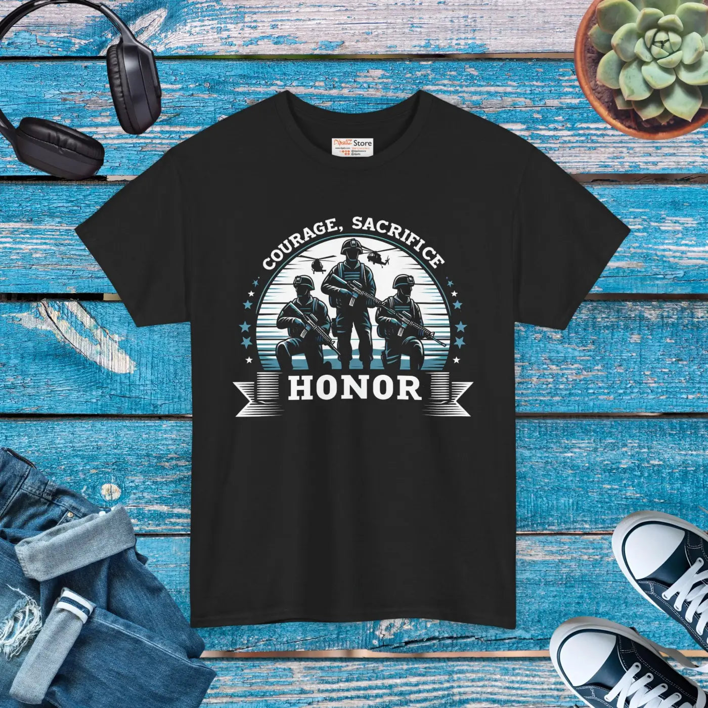 Unisex Heavy Cotton Tee - Memorial Day Style - DipaliZ