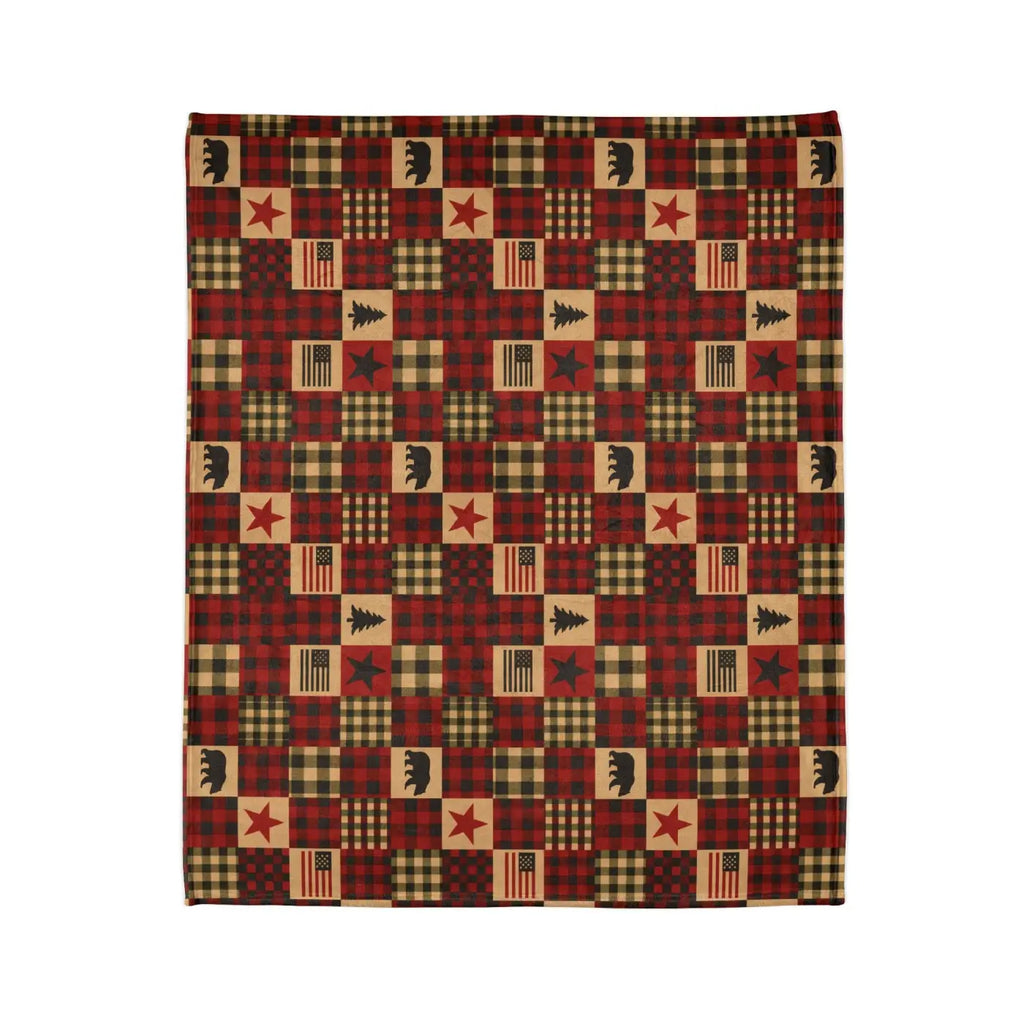 Cozy Cabin Throw - Polyester Blanket Ultimate Warmth - DipaliZ