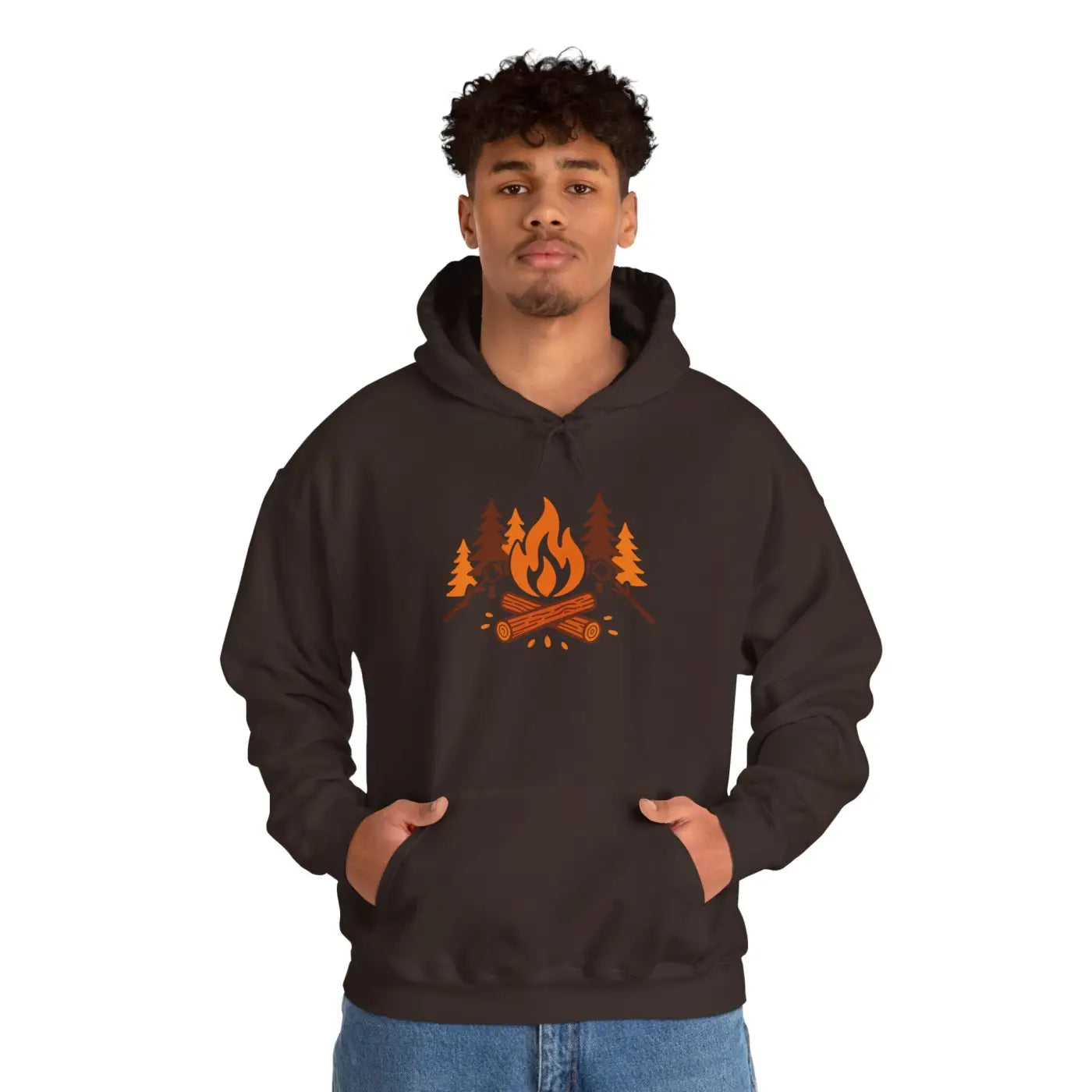 Cozy Campfire Hoodie - Unisex Heavy Blend for Nature Lovers - DipaliZ