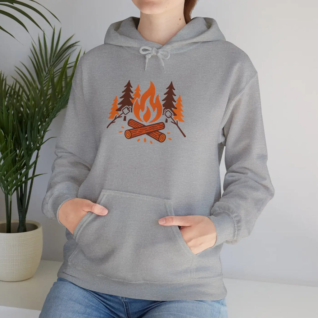 Cozy Campfire Hoodie - Unisex Heavy Blend for Nature Lovers - DipaliZ
