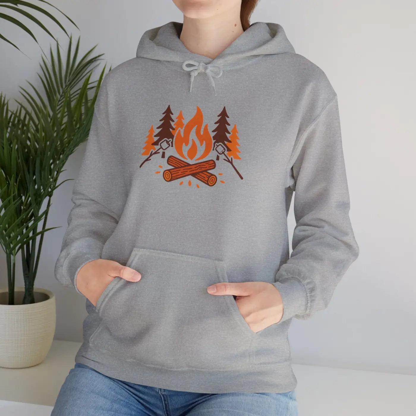 Cozy Campfire Hoodie - Unisex Heavy Blend for Nature Lovers - DipaliZ