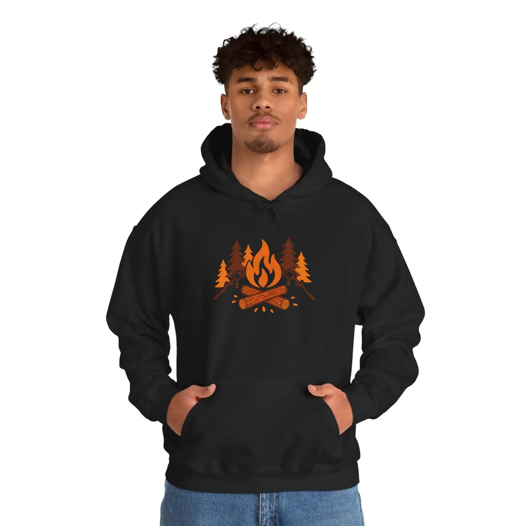 Cozy Campfire Hoodie - Unisex Heavy Blend for Nature Lovers - DipaliZ