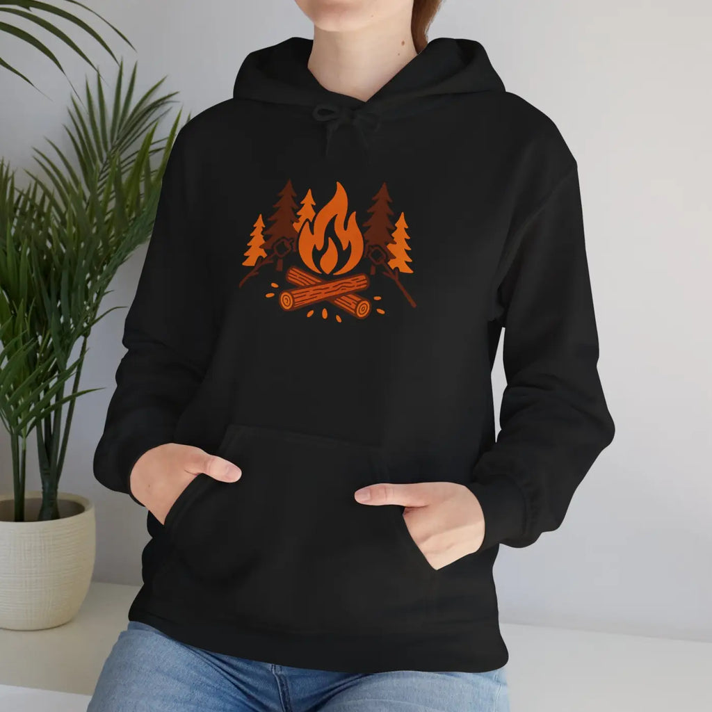 Cozy Campfire Hoodie - Unisex Heavy Blend for Nature Lovers - DipaliZ