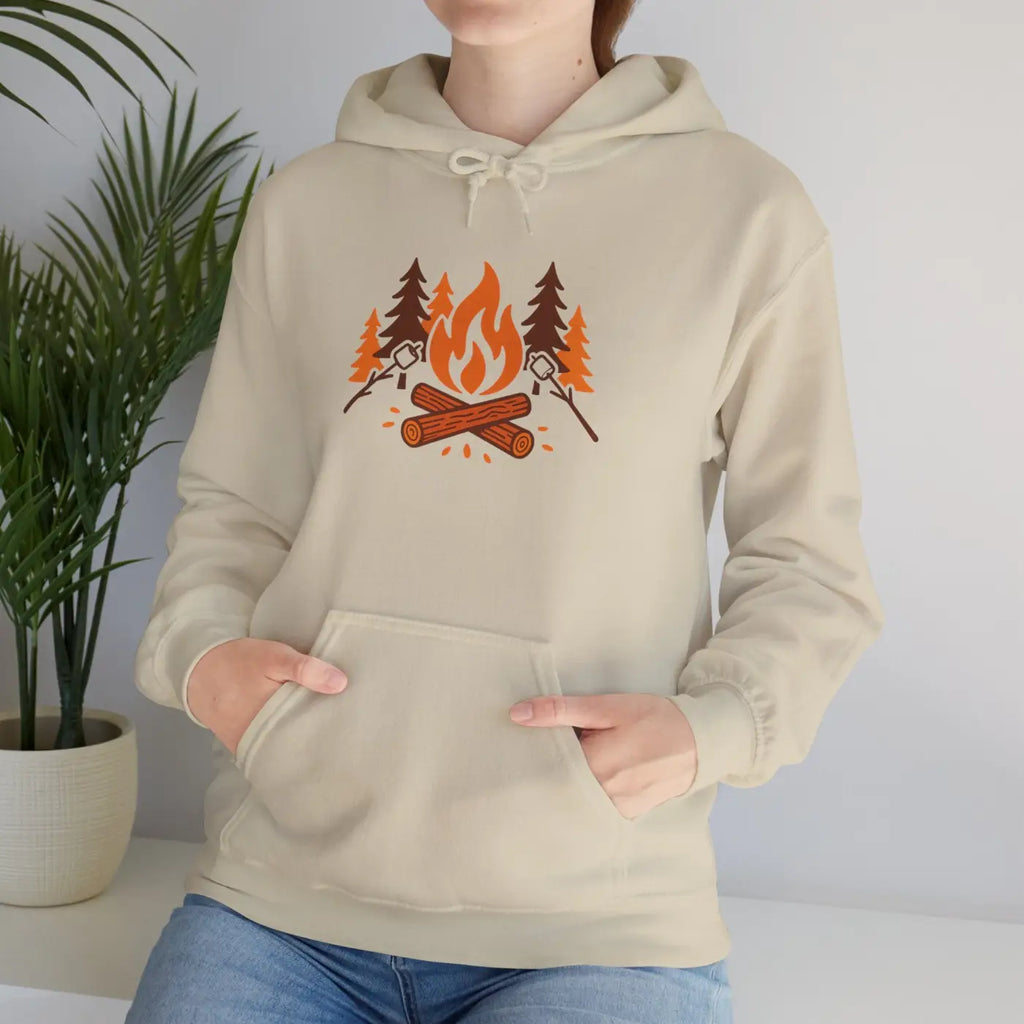 Cozy Campfire Hoodie - Unisex Heavy Blend for Nature Lovers - DipaliZ
