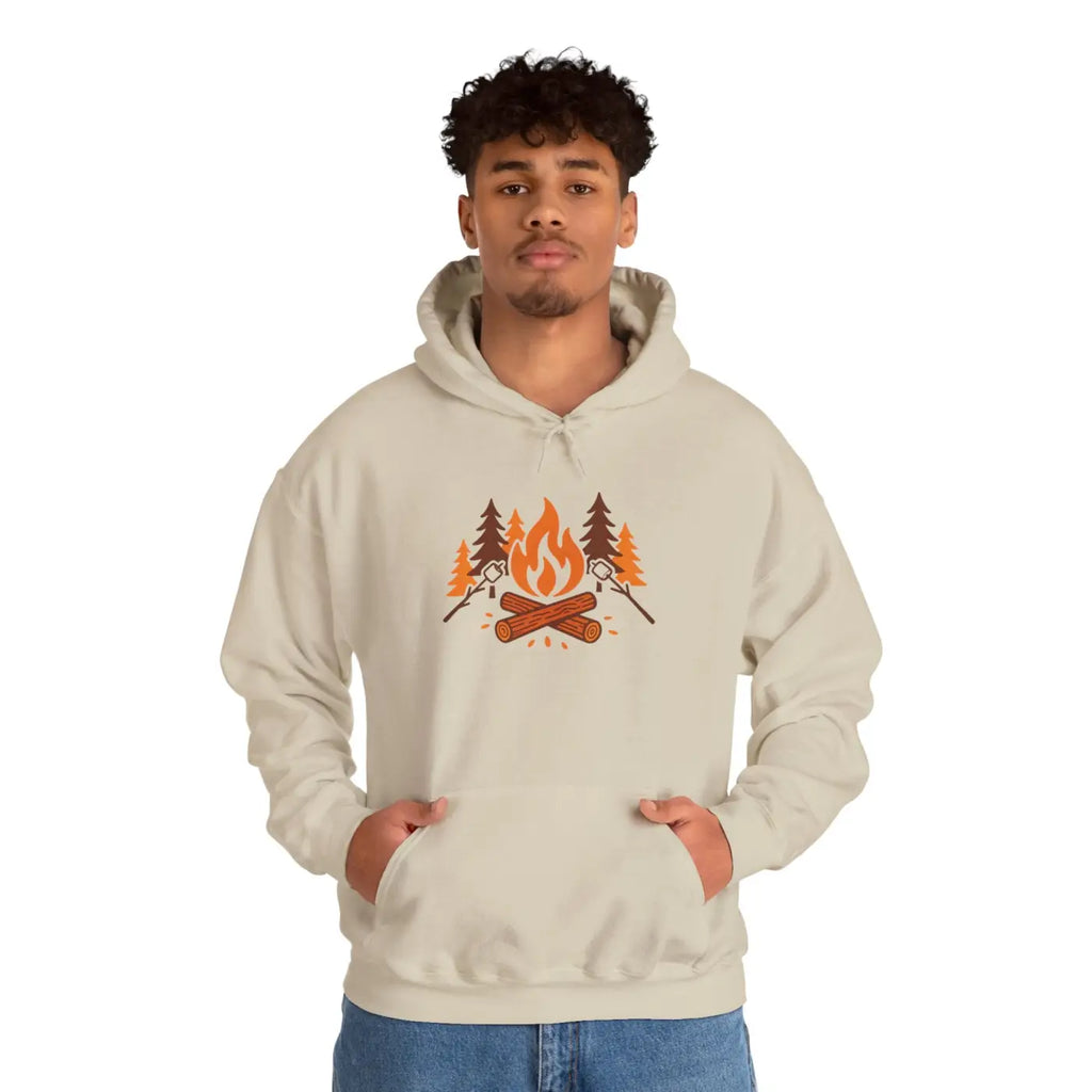 Cozy Campfire Hoodie - Unisex Heavy Blend for Nature Lovers - DipaliZ