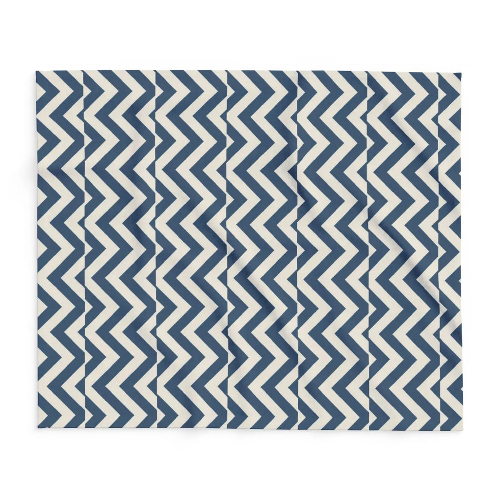 Chevron Arctic Fleece Blanket - Cozy Nights Home Decor - DipaliZ