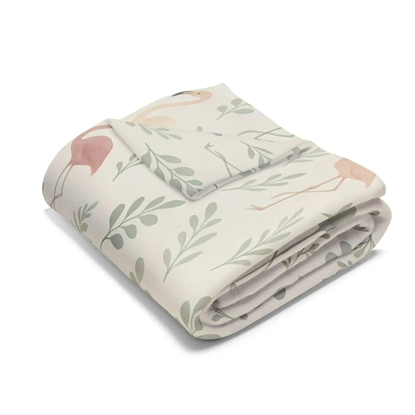 Cozy Flamingo Fleece Blanket - Tropical Vibes - DipaliZ