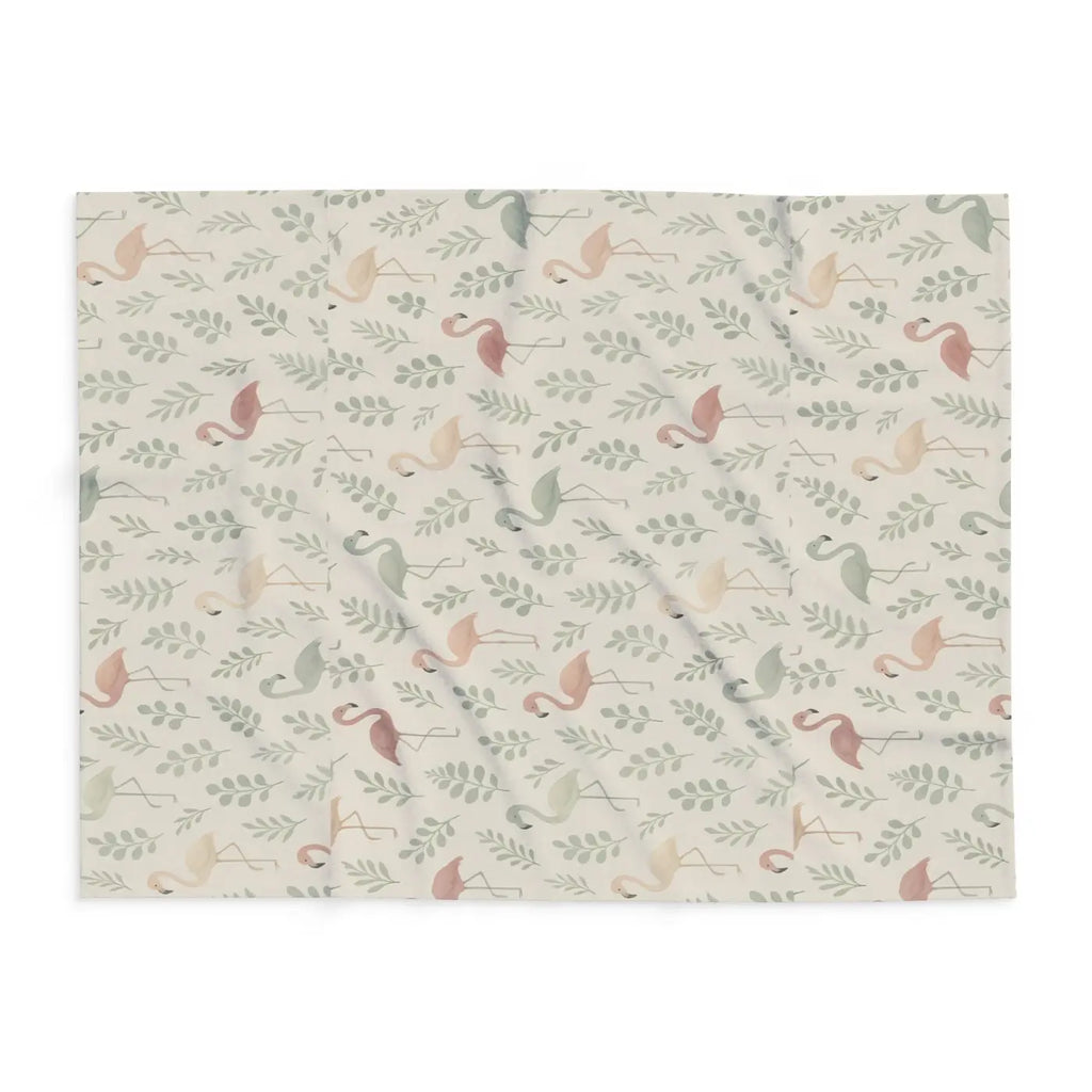 Cozy Flamingo Fleece Blanket - Tropical Vibes - DipaliZ