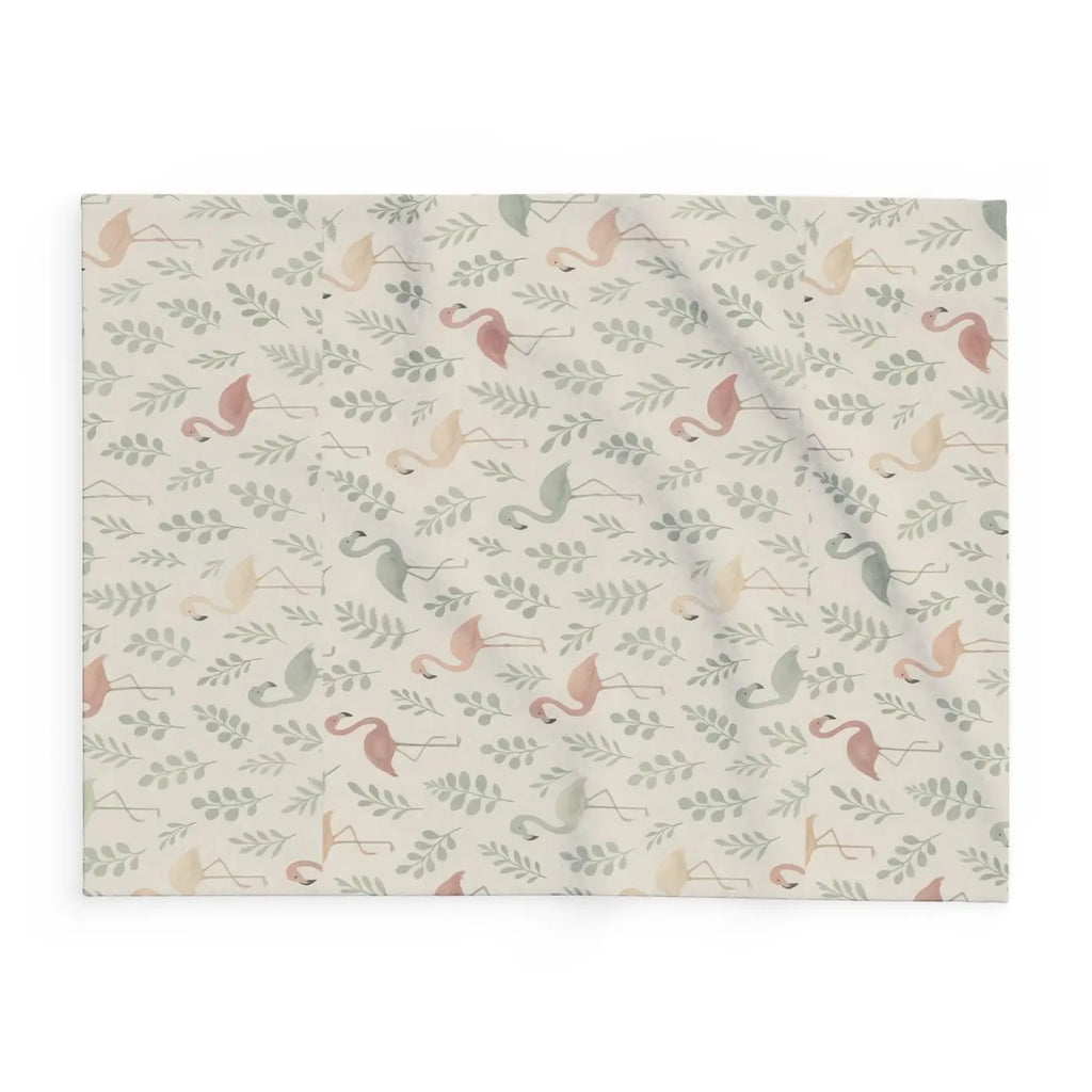 Cozy Flamingo Fleece Blanket - Tropical Vibes - DipaliZ