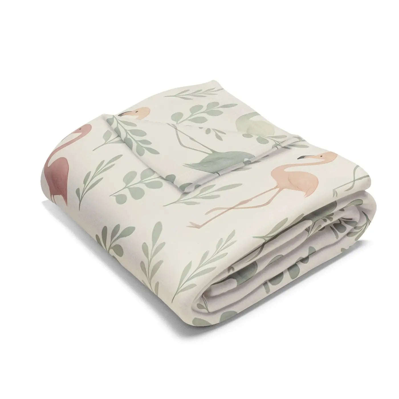 Cozy Flamingo Fleece Blanket - Tropical Vibes - DipaliZ