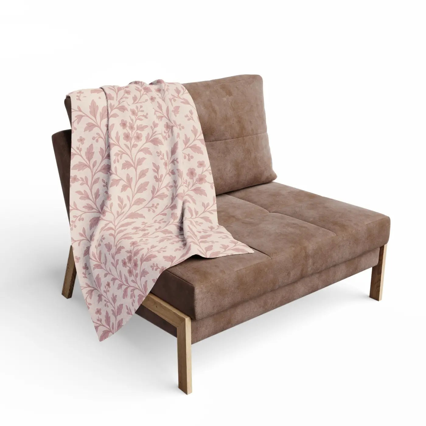 Floral Fleece Blanket - Cozy Arctic Design - DipaliZ