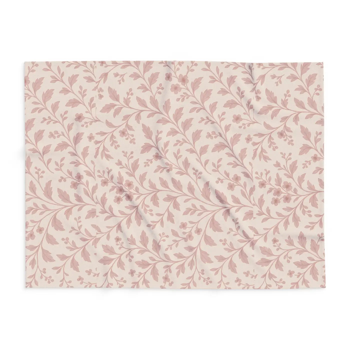 Floral Fleece Blanket - Cozy Arctic Design - DipaliZ
