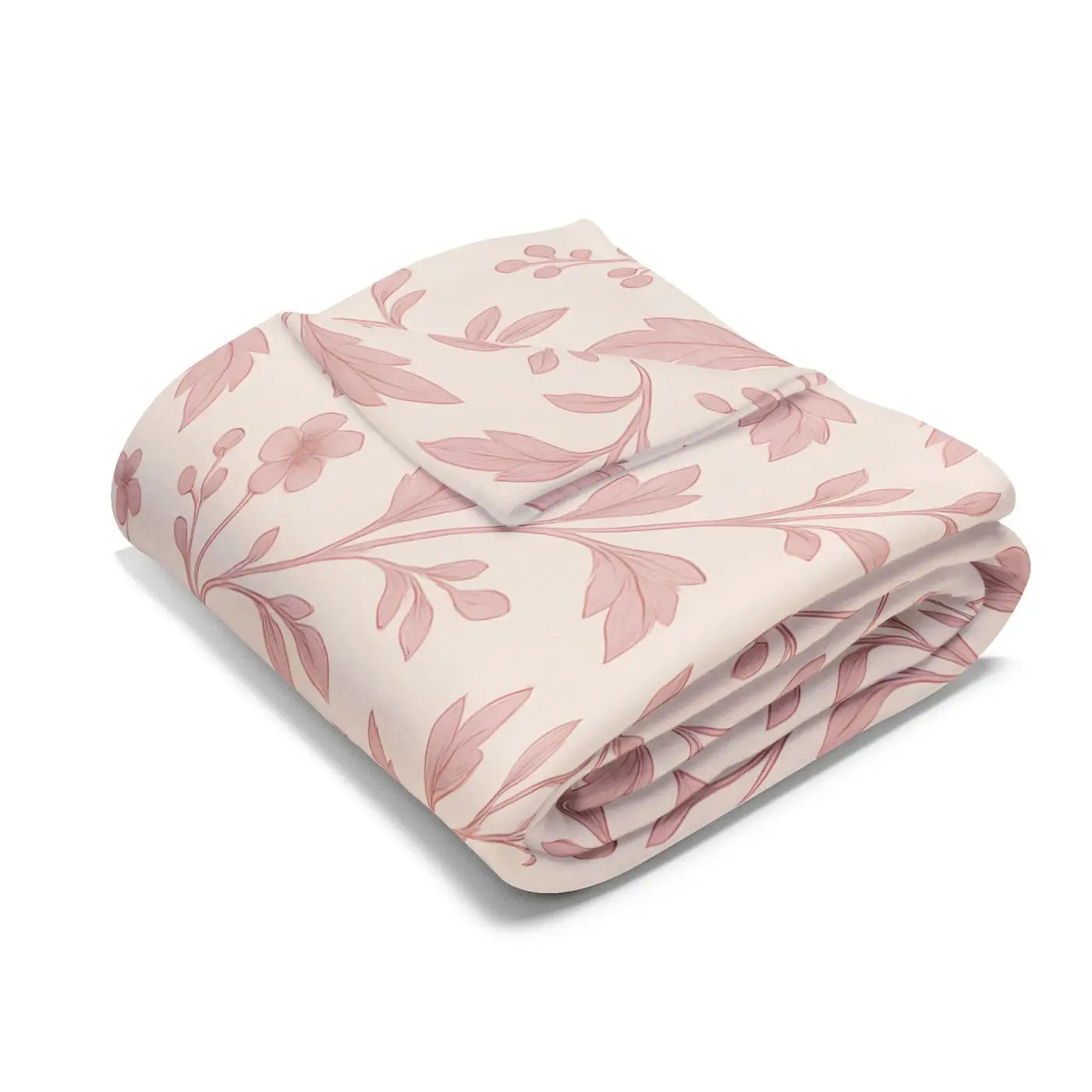 Floral Fleece Blanket - Cozy Arctic Design - DipaliZ