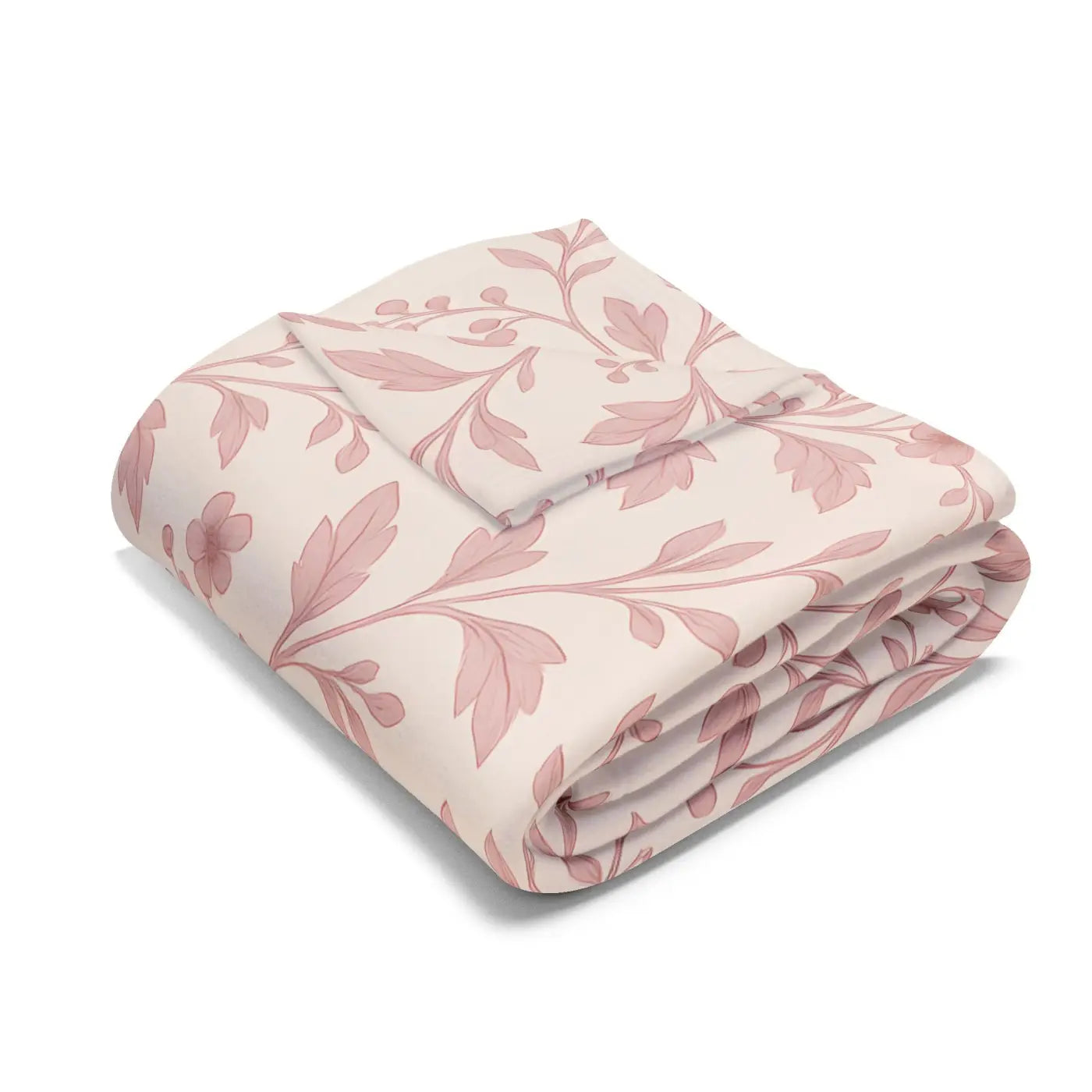 Floral Fleece Blanket - Cozy Arctic Design - DipaliZ