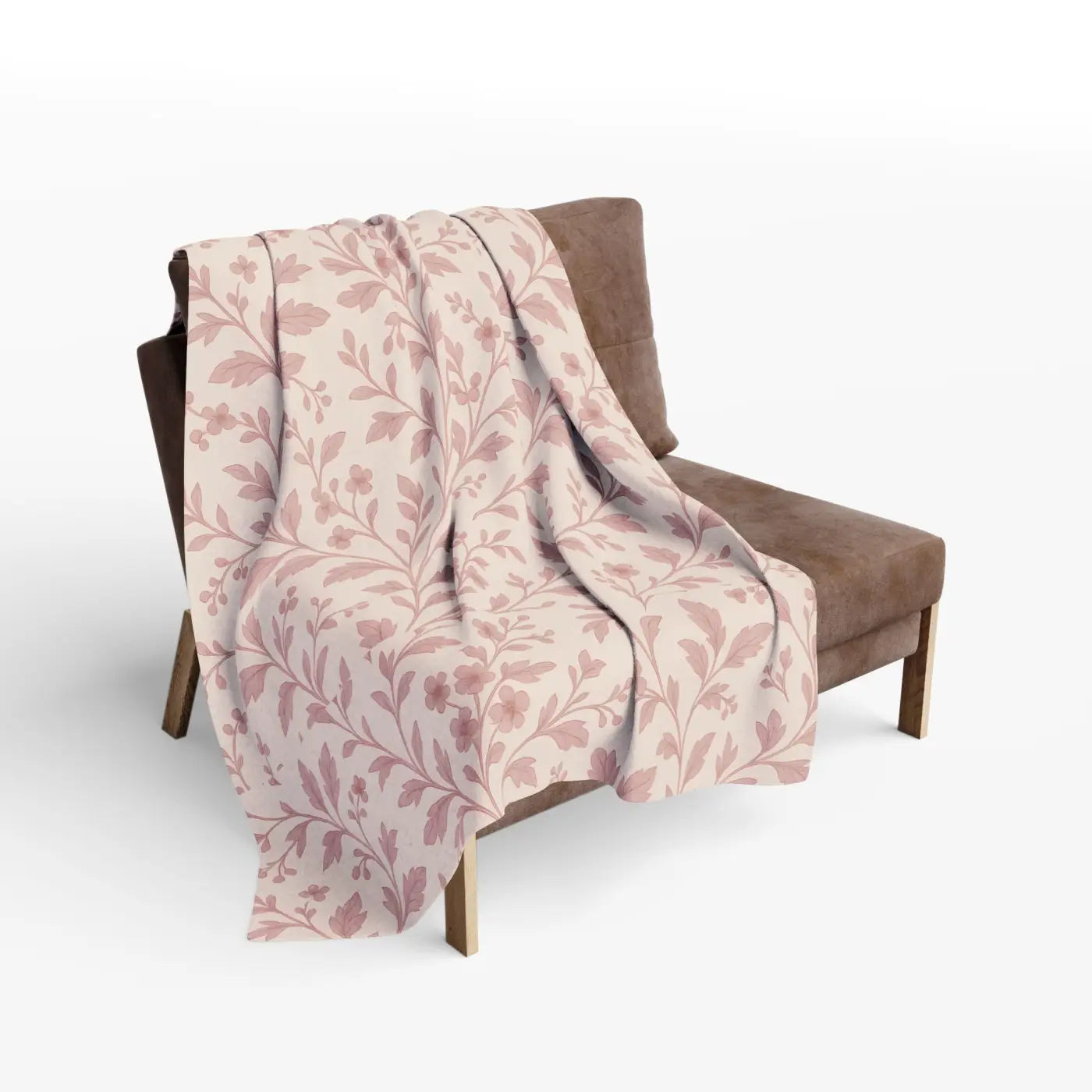 Floral Fleece Blanket - Cozy Arctic Design - DipaliZ