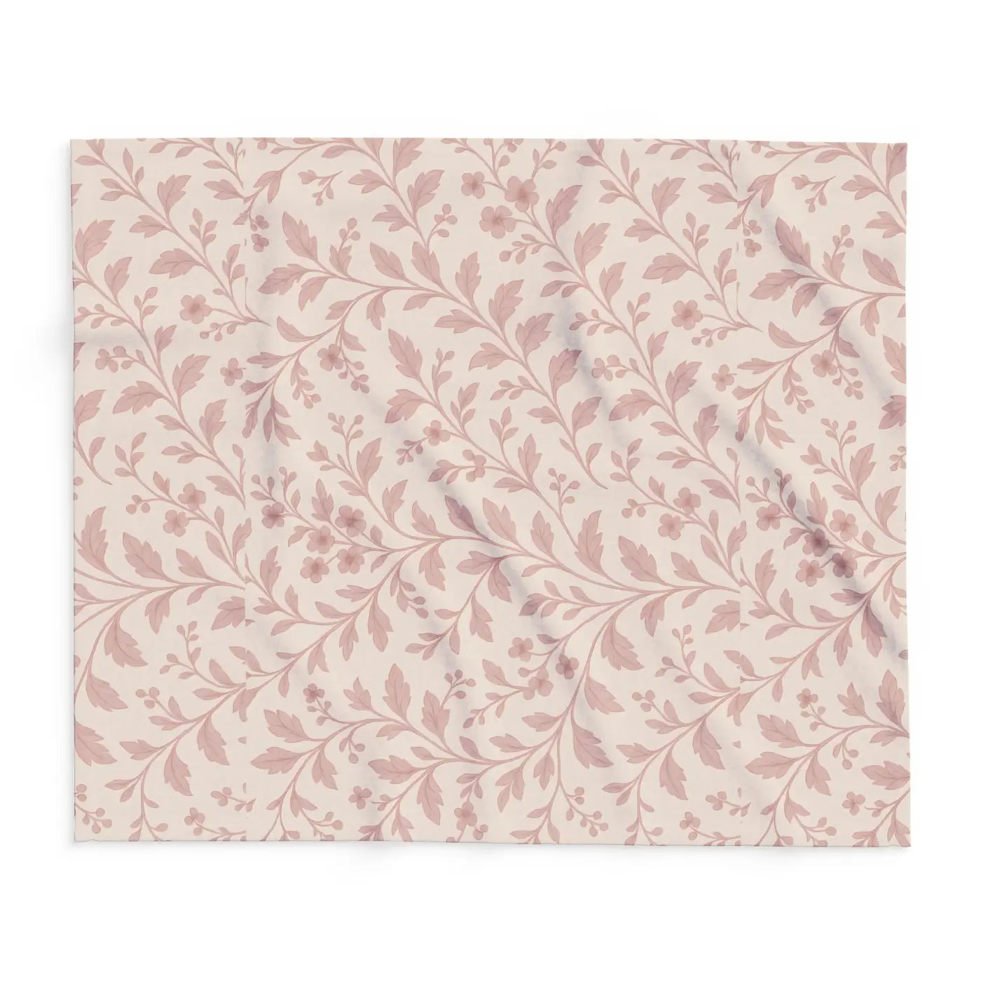 Floral Fleece Blanket - Cozy Arctic Design - DipaliZ