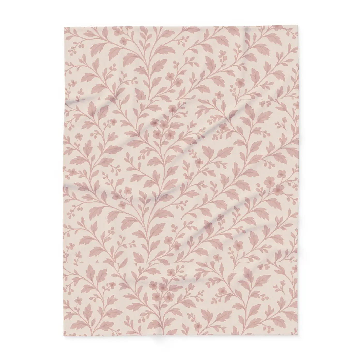 Floral Fleece Blanket - Cozy Arctic Design - DipaliZ