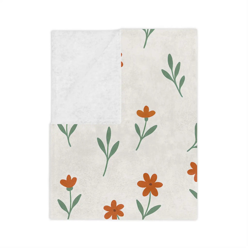 Cozy Floral Microfiber Blanket - Plush Comfort - DipaliZ