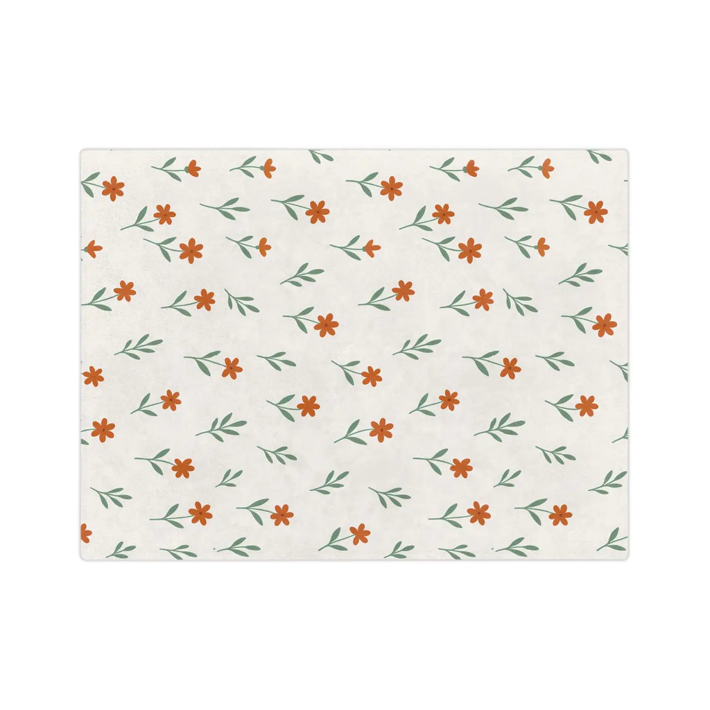 Cozy Floral Microfiber Blanket - Plush Comfort - DipaliZ