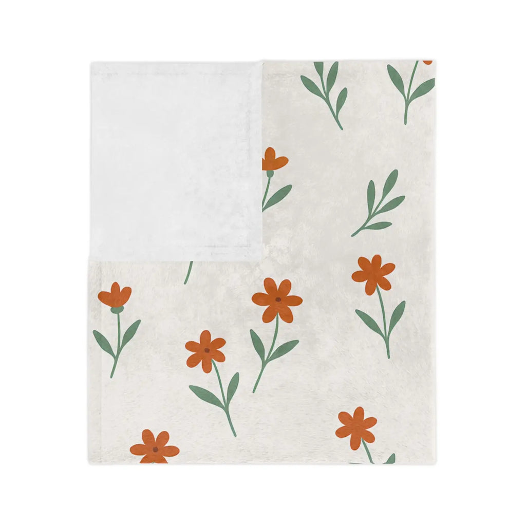 Cozy Floral Microfiber Blanket - Plush Comfort - DipaliZ