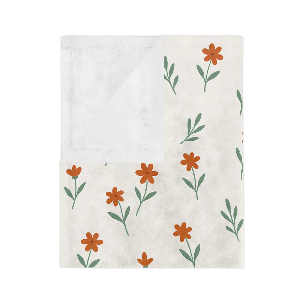 Cozy Floral Microfiber Blanket - Plush Comfort - DipaliZ
