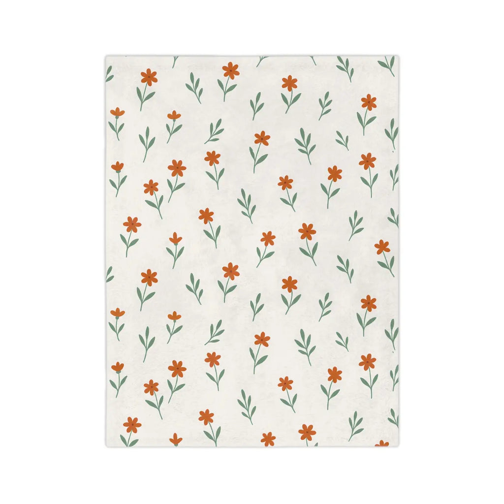 Cozy Floral Microfiber Blanket - Plush Comfort - DipaliZ