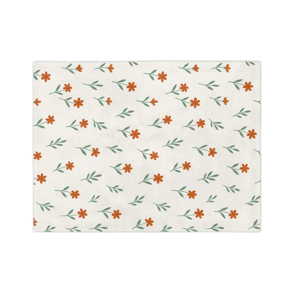 Cozy Floral Microfiber Blanket - Plush Comfort - DipaliZ
