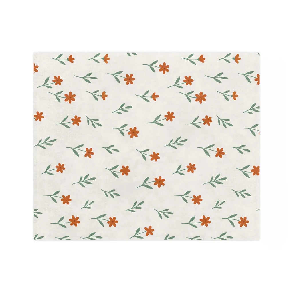 Cozy Floral Microfiber Blanket - Plush Comfort - DipaliZ