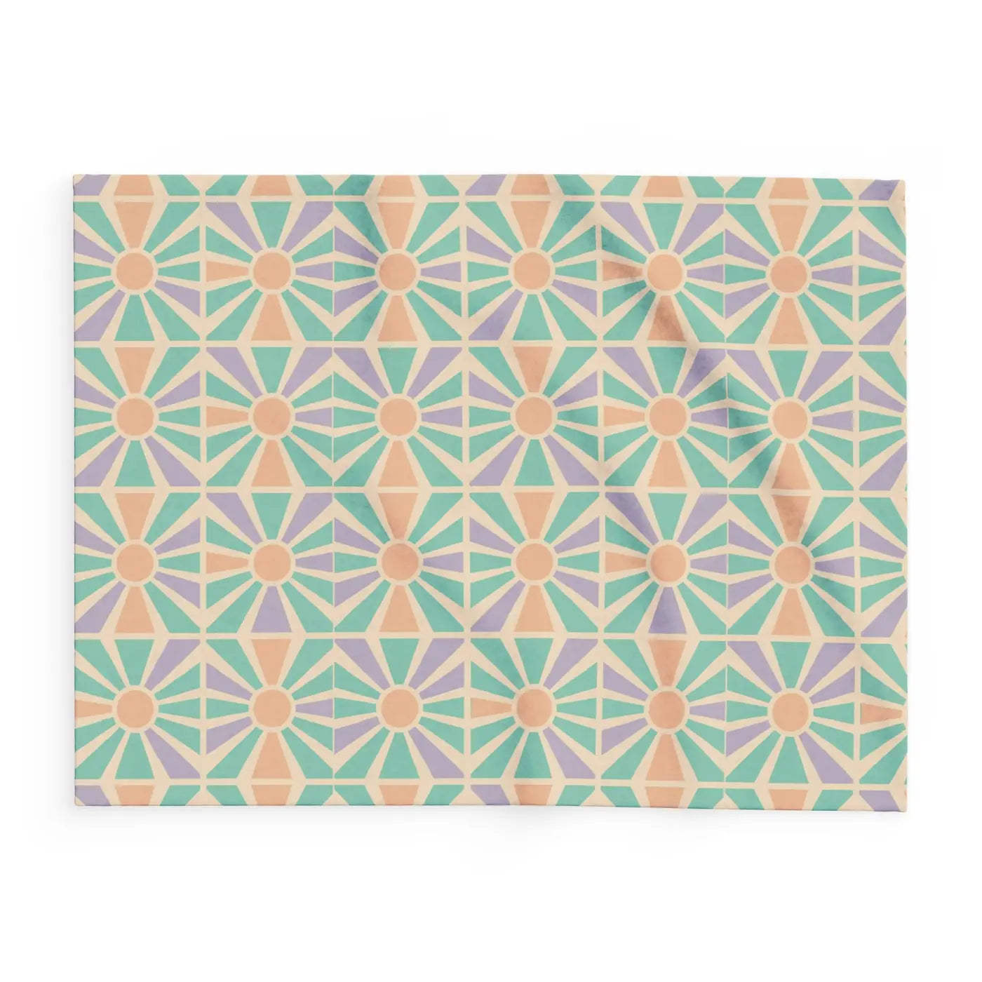 Cozy Geometric Arctic Fleece Blanket - Vibrant Warmth - DipaliZ