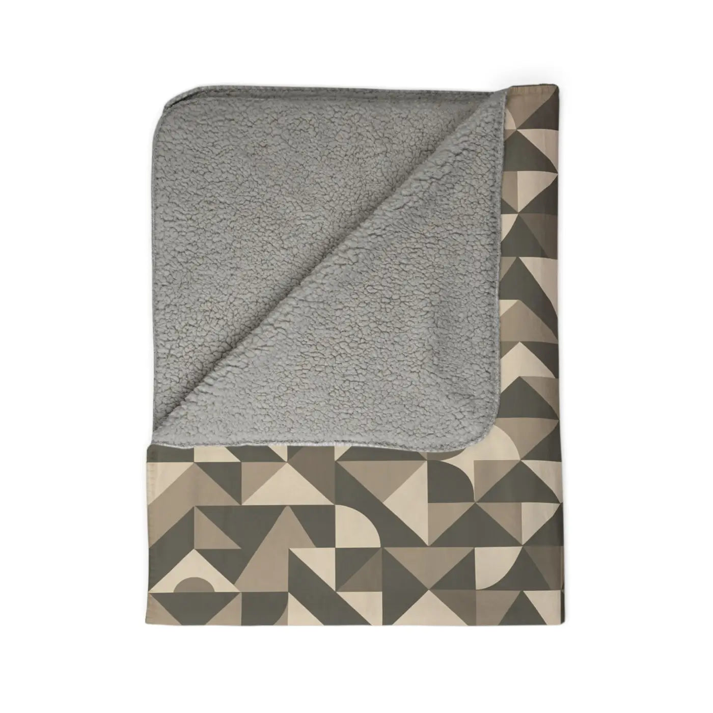 Cozy Geometric Sherpa Blanket - Soft Fleece Warmth - DipaliZ