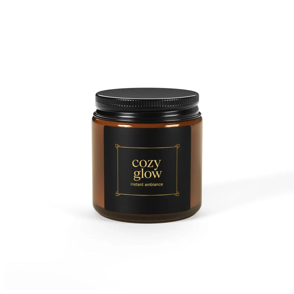Cozy Glow Scented Candle - Natural Soy Wax Simple Round - DipaliZ