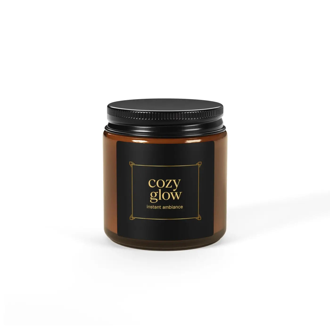 Cozy Glow Scented Candle - Natural Soy Wax Simple Round - DipaliZ