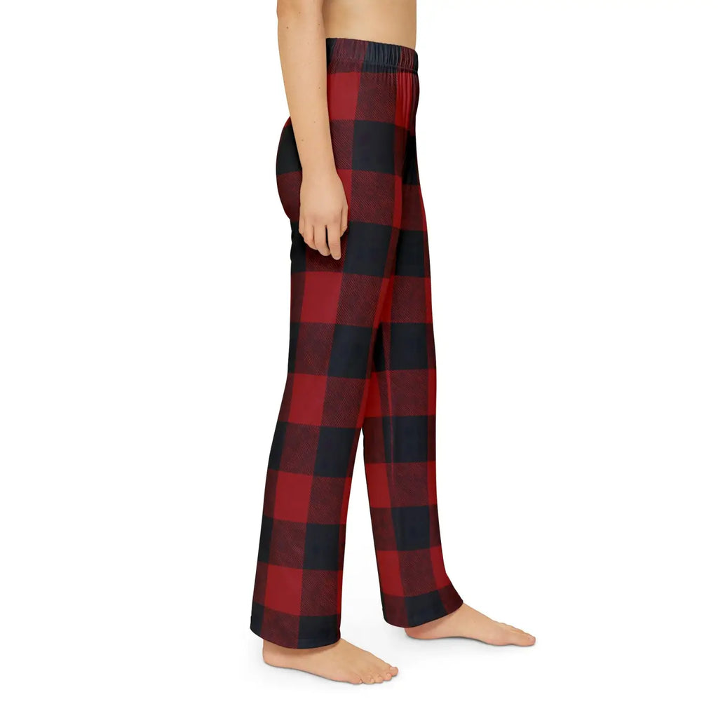 Plaid Print Kids Lounge Pants - Soft Cotton Comfort - DipaliZ