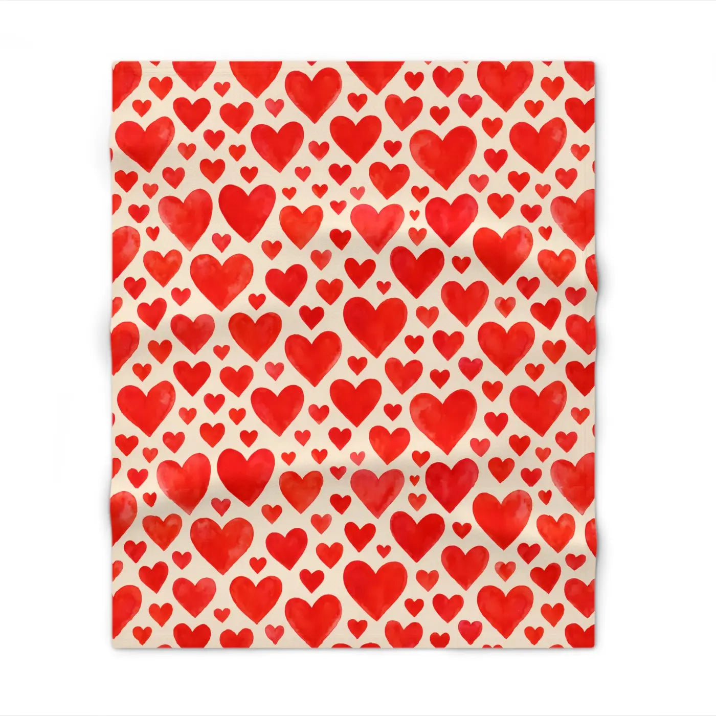 Love Hearts Throw Blanket - Romantic Home Decor - DipaliZ
