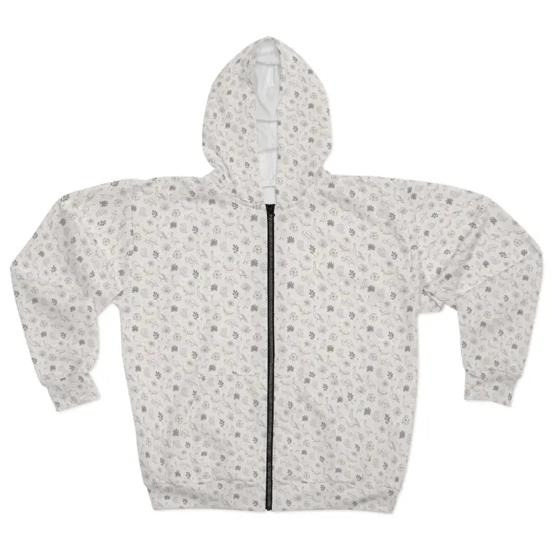 Peacock and Owls Unisex Zip Hoodie - Fierce Fashion - DipaliZ