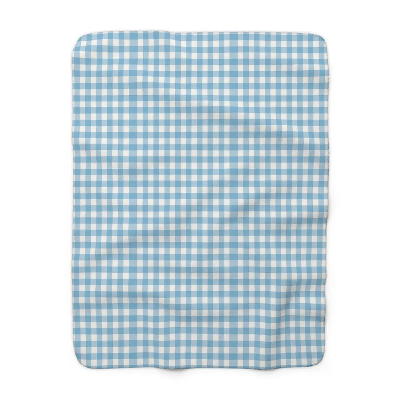 Gingham Cozy Sherpa Fleece Blanket - Ultra-Soft Warmth - DipaliZ