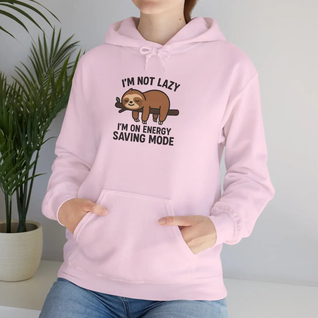 Cozy Sloth Hoodie - Energy Saving Mode Vibes - DipaliZ
