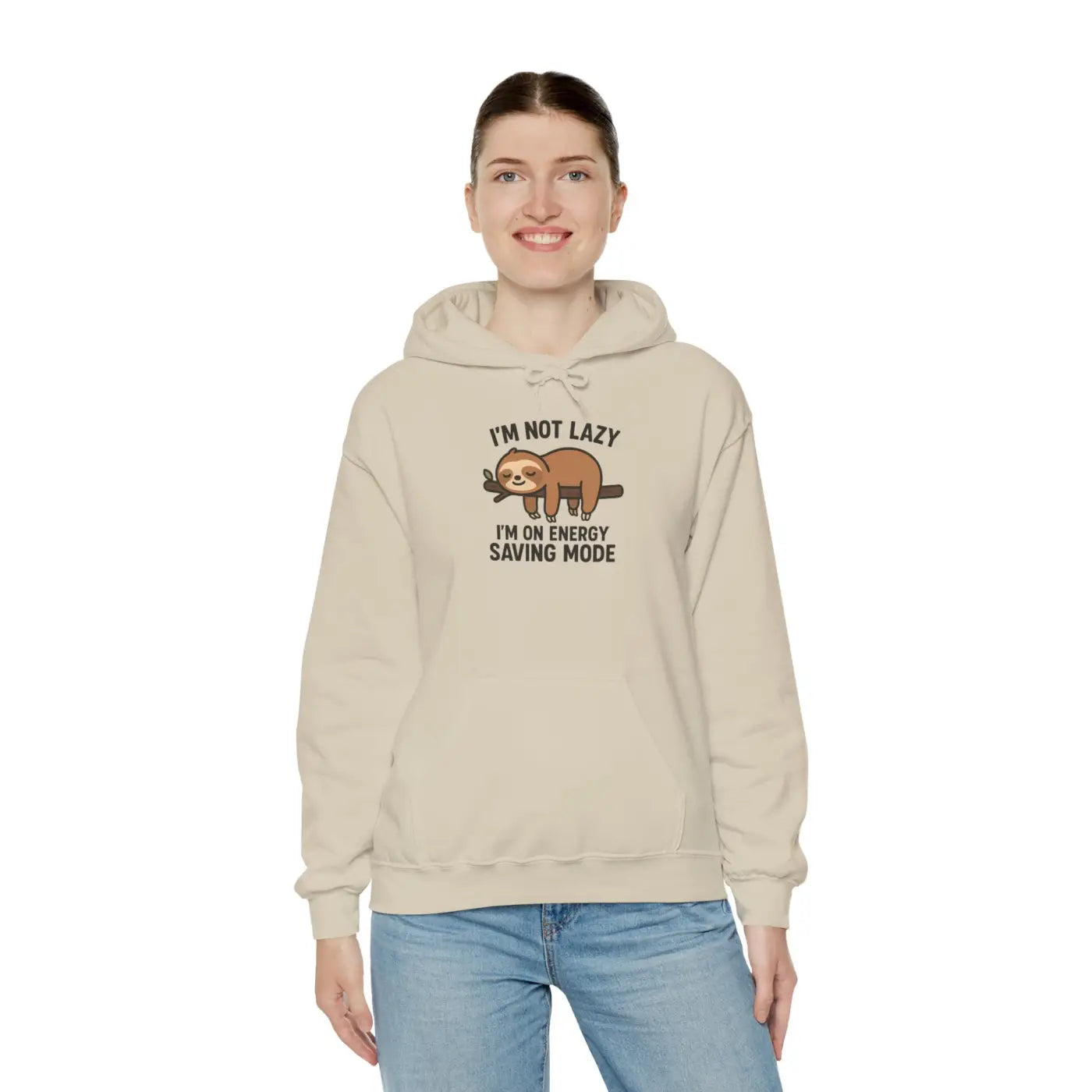 Cozy Sloth Hoodie - Energy Saving Mode Vibes - DipaliZ