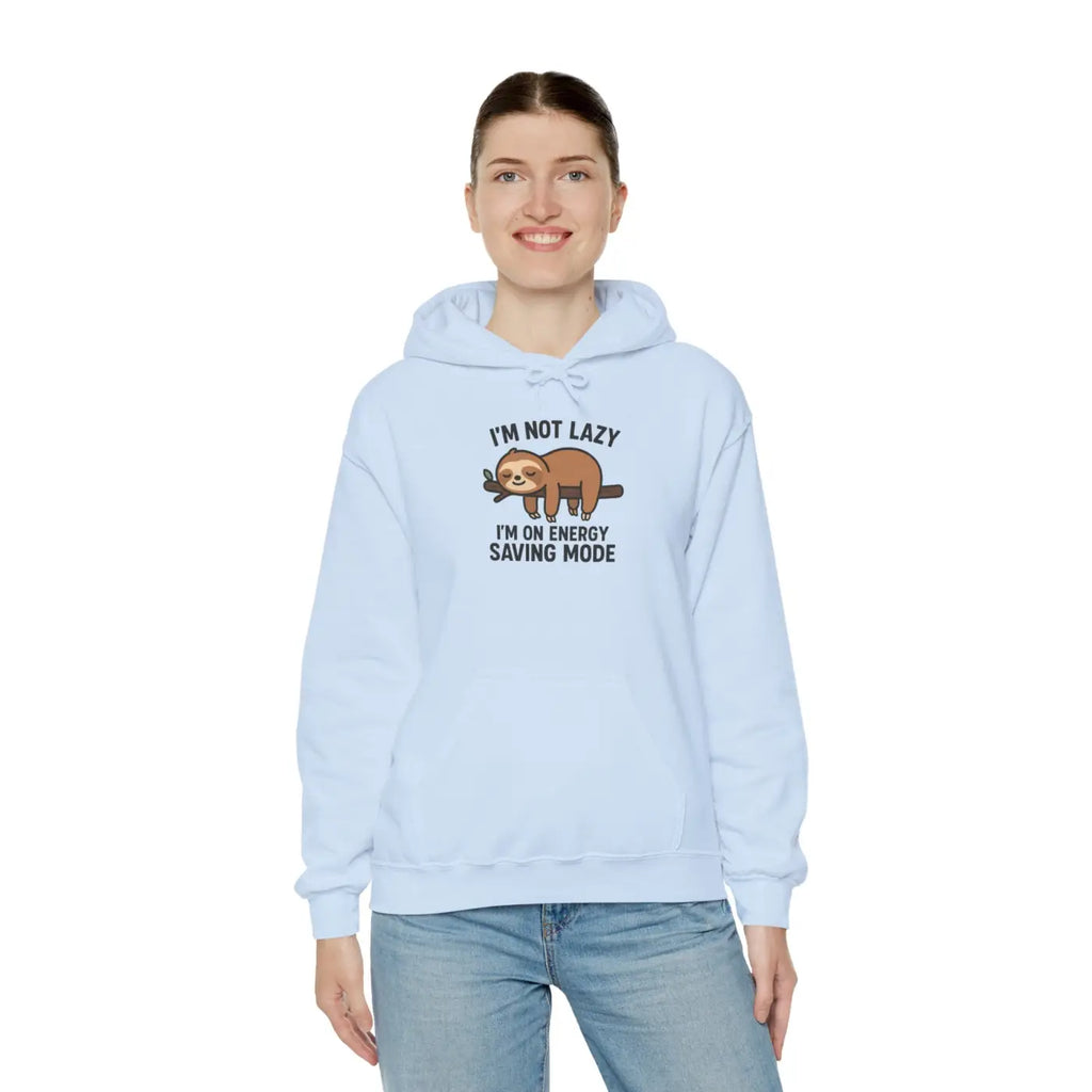 Cozy Sloth Hoodie - Energy Saving Mode Vibes - DipaliZ