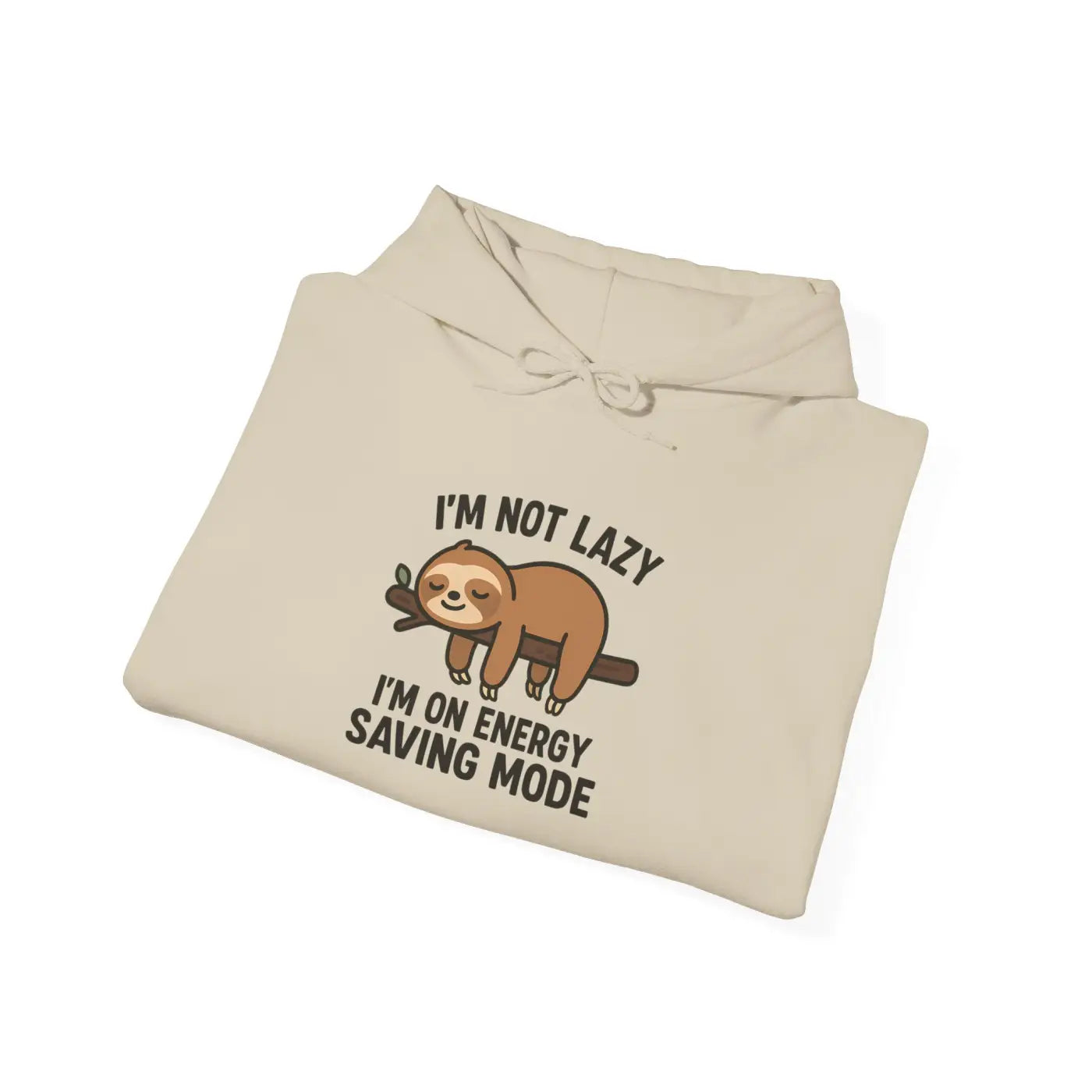 Cozy Sloth Hoodie - Energy Saving Mode Vibes - DipaliZ