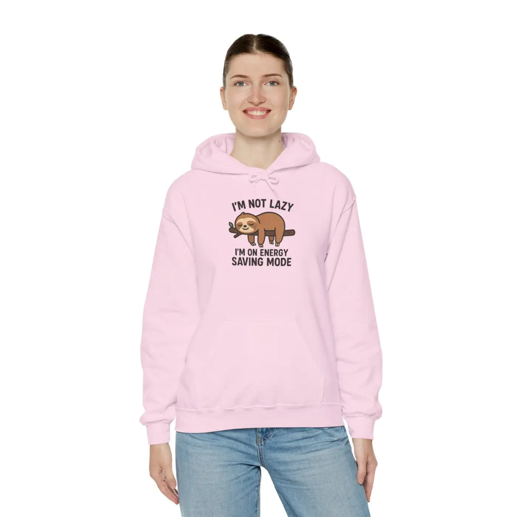 Cozy Sloth Hoodie - Energy Saving Mode Vibes - DipaliZ