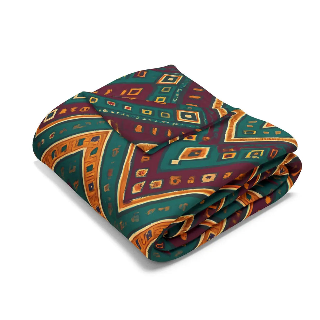 Premium Arctic Fleece Blanket - Cozy Tribal Pattern - DipaliZ