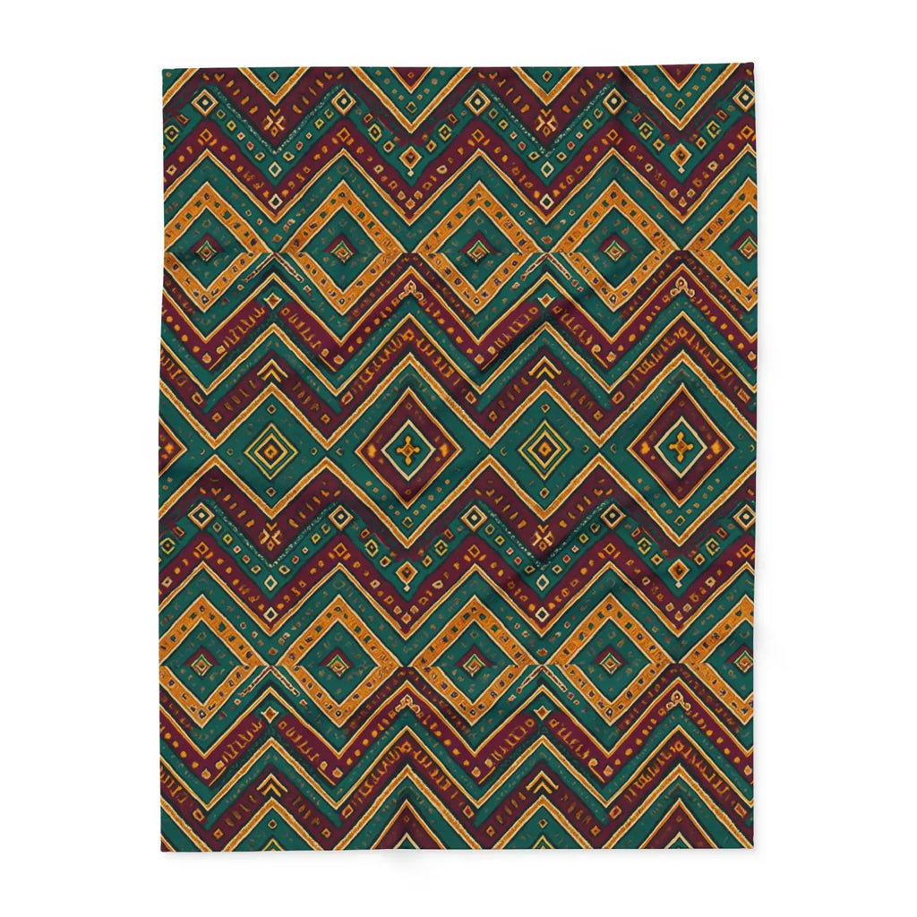 Premium Arctic Fleece Blanket - Cozy Tribal Pattern - DipaliZ