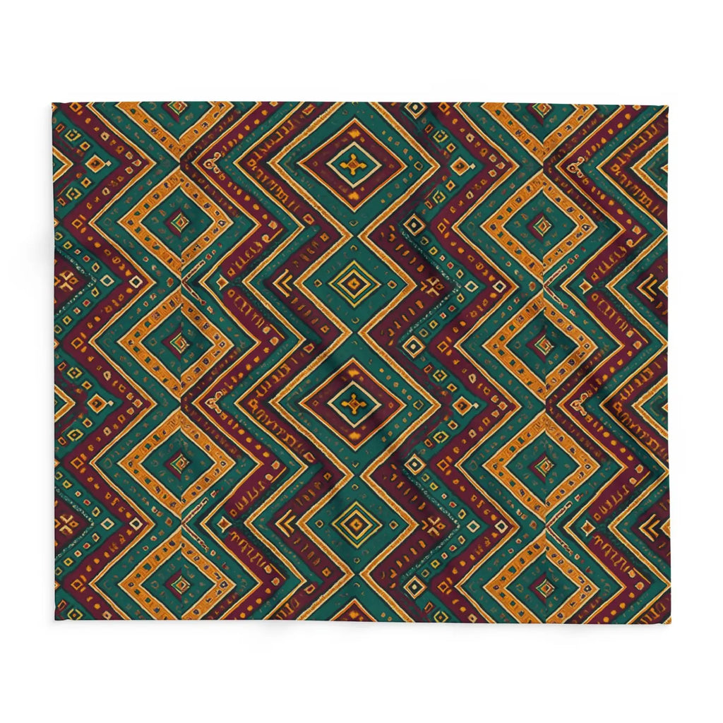 Premium Arctic Fleece Blanket - Cozy Tribal Pattern - DipaliZ