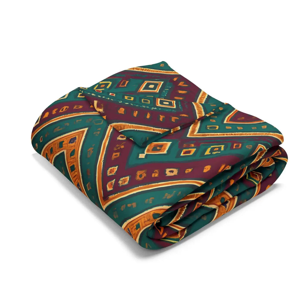 Premium Arctic Fleece Blanket - Cozy Tribal Pattern - DipaliZ