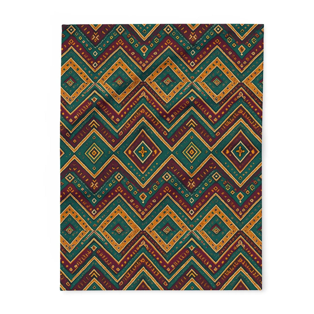 Premium Arctic Fleece Blanket - Cozy Tribal Pattern - DipaliZ