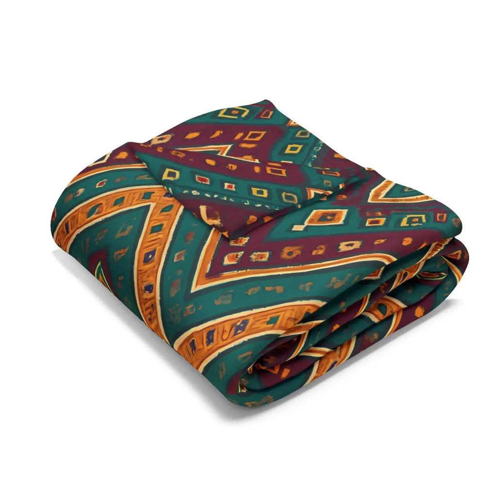 Premium Arctic Fleece Blanket - Cozy Tribal Pattern - DipaliZ