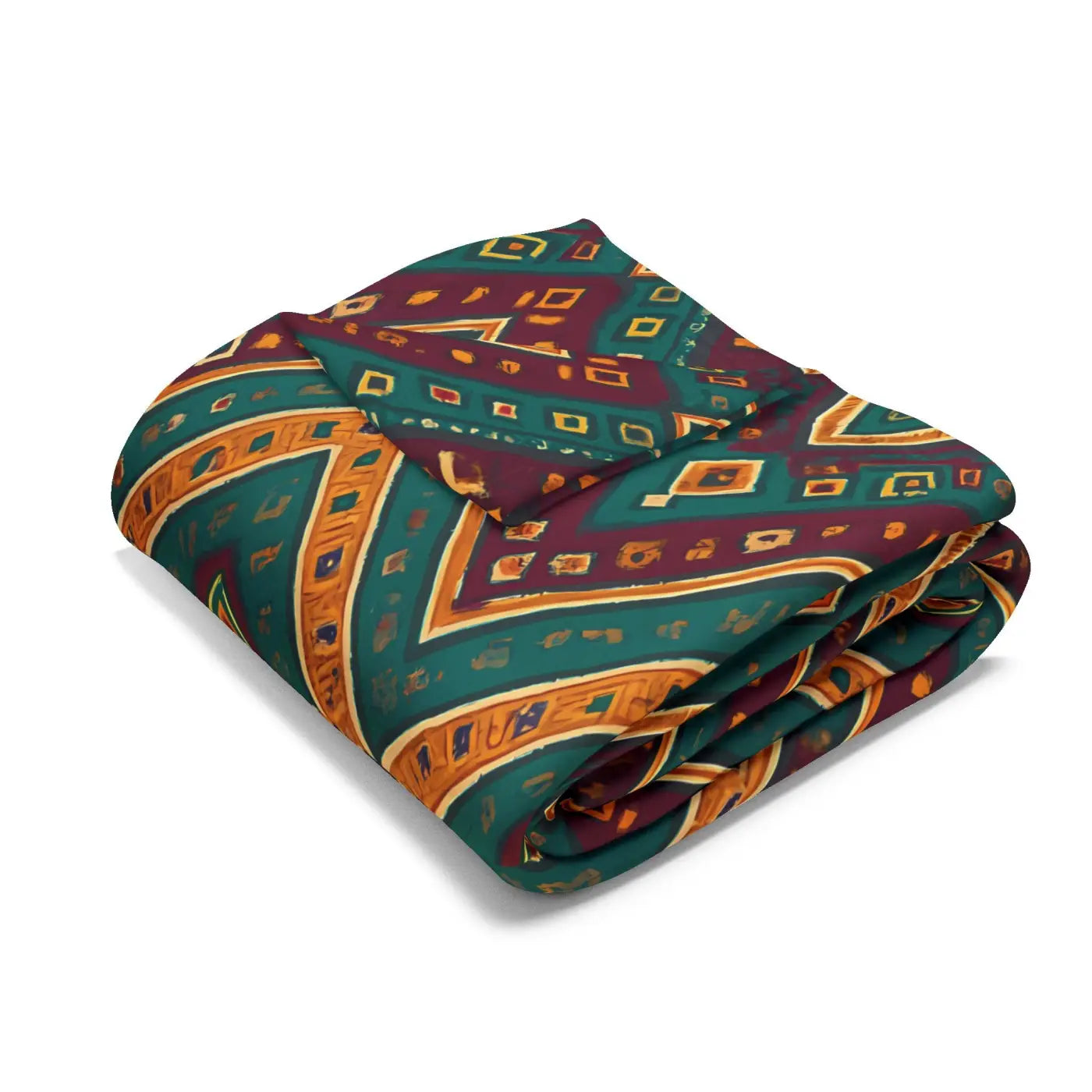 Premium Arctic Fleece Blanket - Cozy Tribal Pattern - DipaliZ