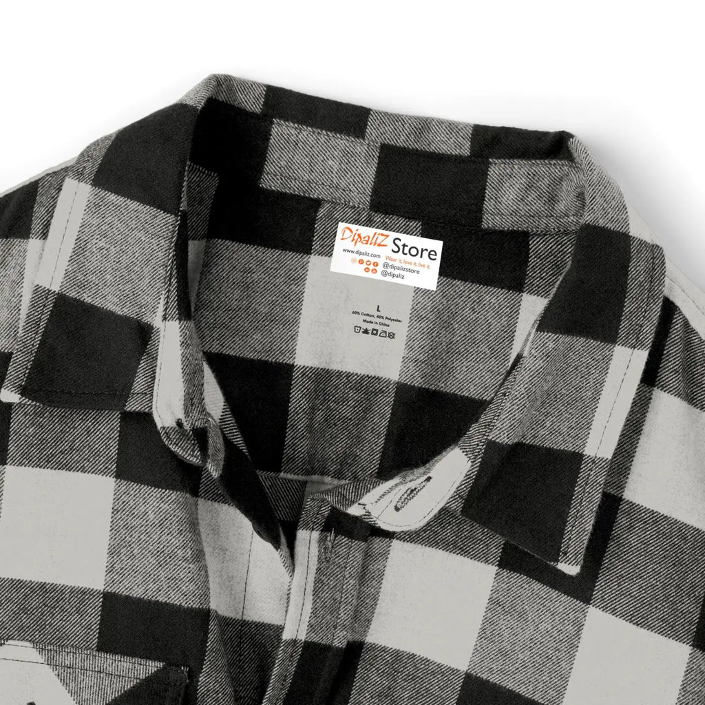 Unisex Flannel Shirt - Brushed Cotton Autumn Warmth - DipaliZ